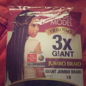Model trio pack 3x giant jumbo braids